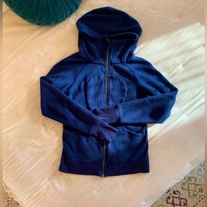 Lululemon Scuba Full Zip Hoodie Size 6 - Navy